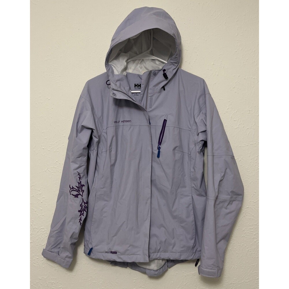HELLY HANSEN Women's Tech Tofino Jacket Protective Shell Light Purple Size Large